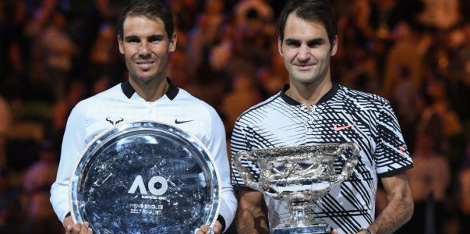En 2017 à l'Open d'Australie, Federer bat Rafael Nadal 6/4 3/6 6/1 3/6 6/3